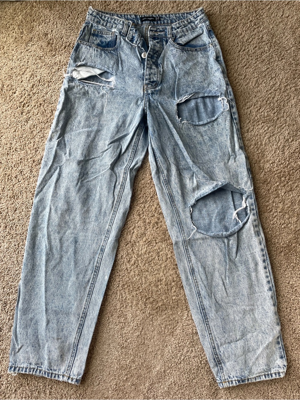 Distressed Baggy Streetwear Jeans